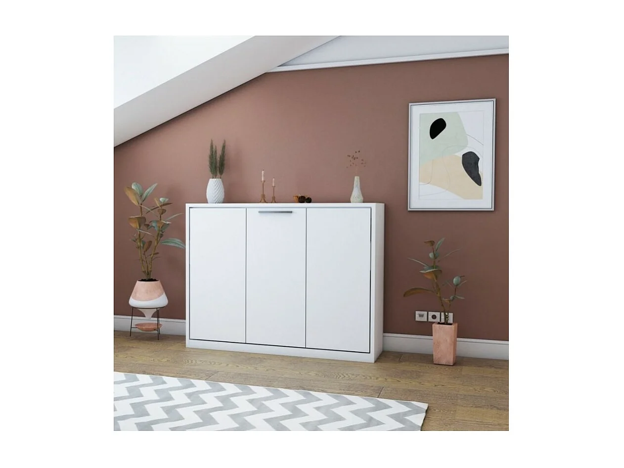 Letto matrimoniale a scomparsa Capsule colore bianco