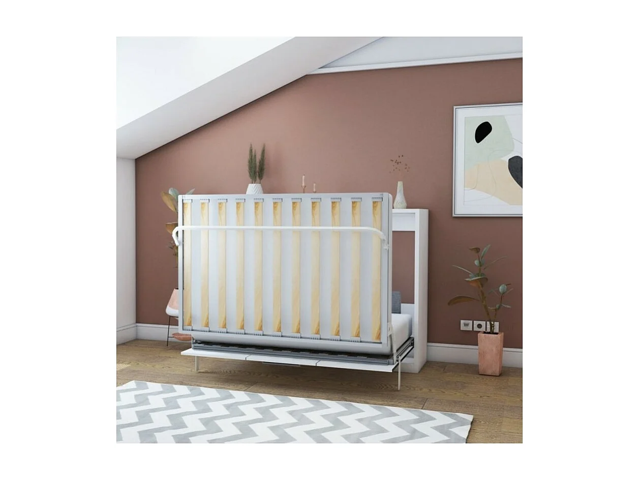 Letto matrimoniale a scomparsa Capsule colore bianco
