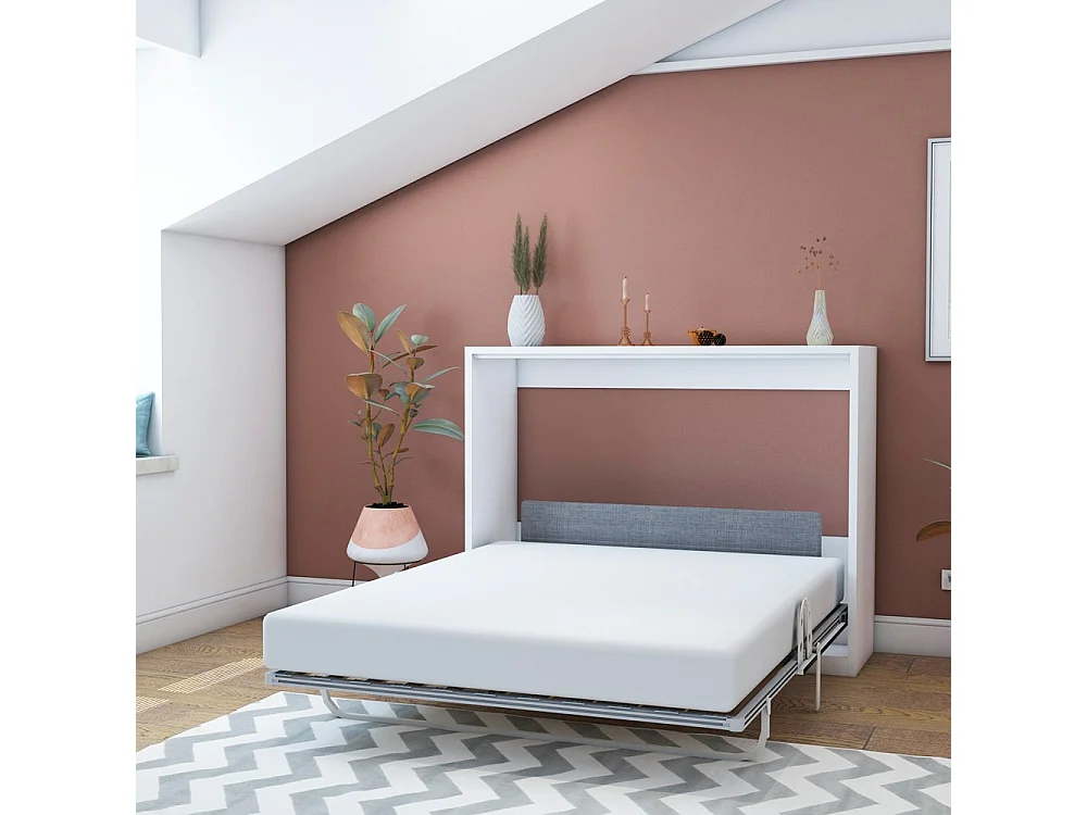 Letto matrimoniale a scomparsa Capsule colore bianco
