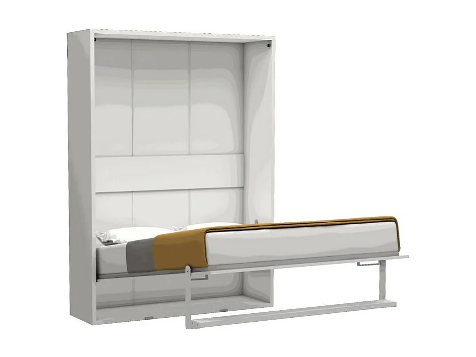 Letto matrimoniale a scomparsa Loft bianco