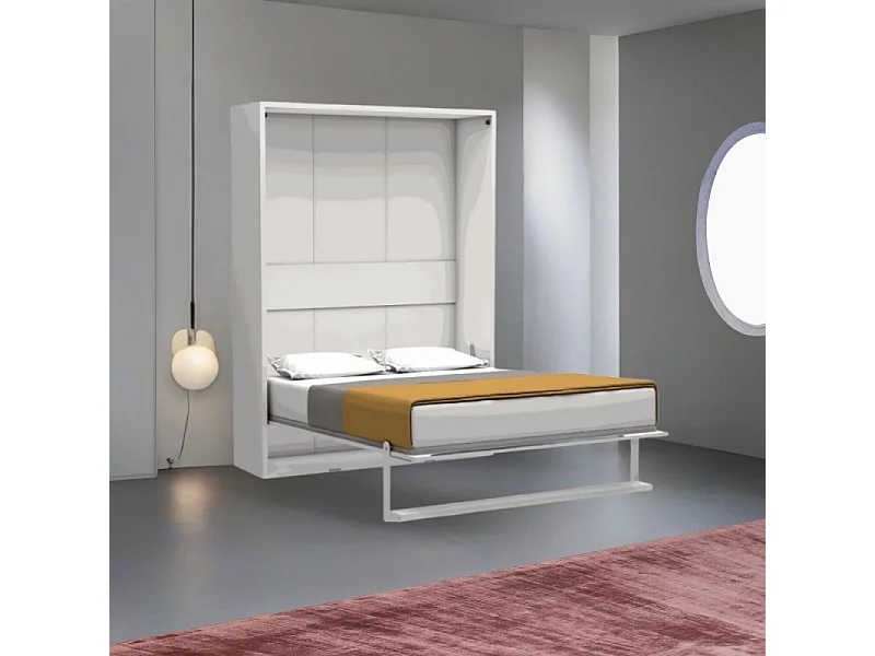 Letto matrimoniale a scomparsa Loft bianco