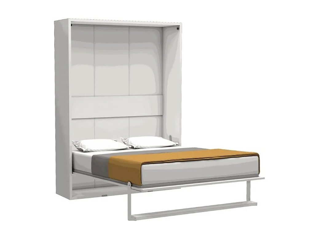 Letto matrimoniale a scomparsa Loft bianco
