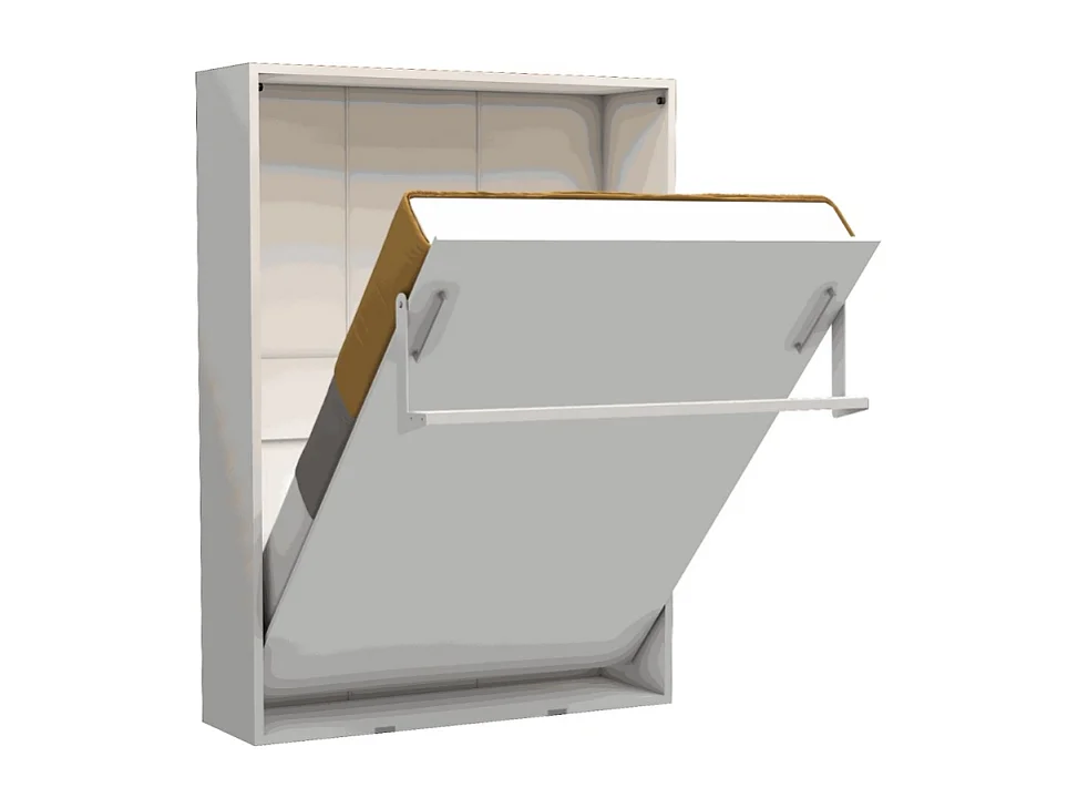 Letto matrimoniale a scomparsa Loft bianco