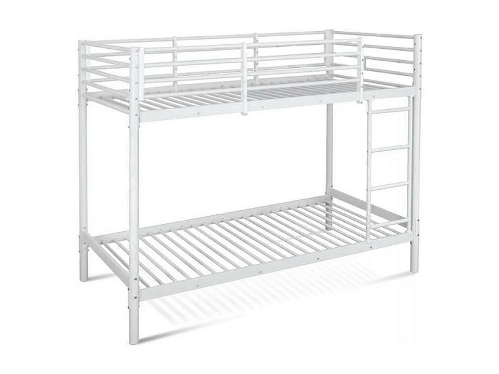 Letto a castello in metallo Balmease colore bianco