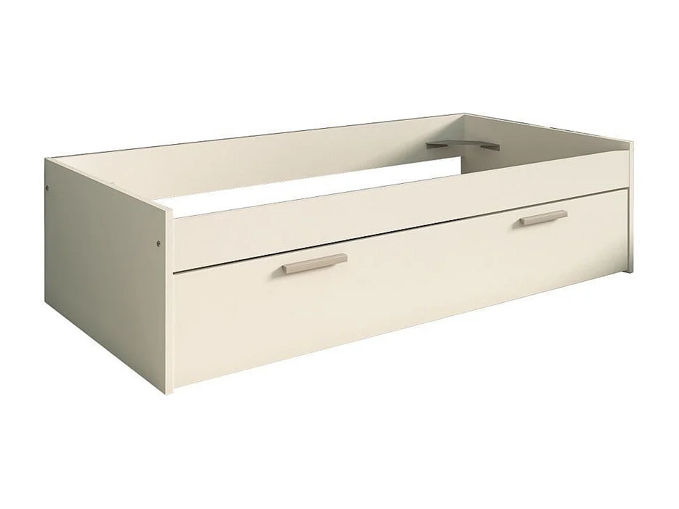 Letto singolo con cassettone estraibile 1004 Blanco