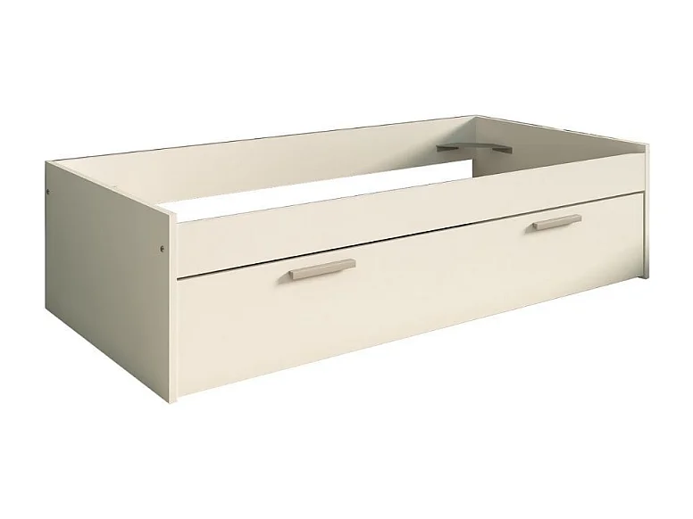 Letto singolo con cassettone estraibile 1004 Blanco