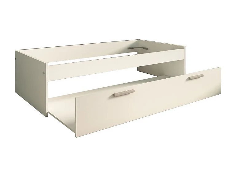 Letto singolo con cassettone estraibile 1004 Blanco