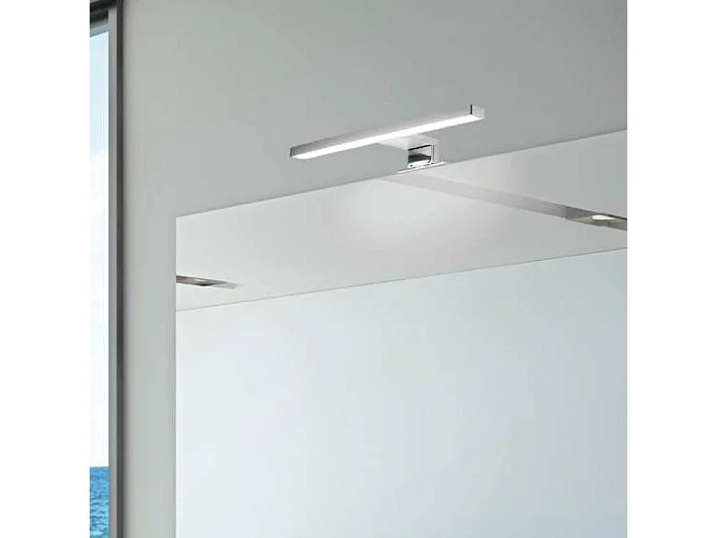 Lampada LED per bagno Kyra 300 mm colore cromato
