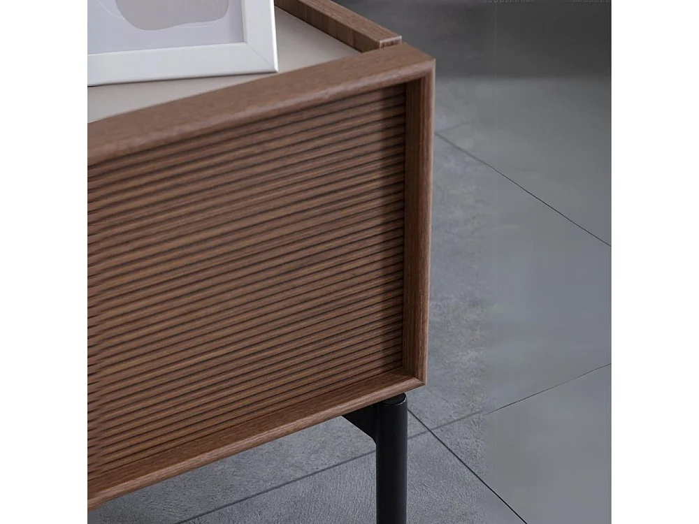 Camera da letto con letto contenitore e armadio con specchi Vega