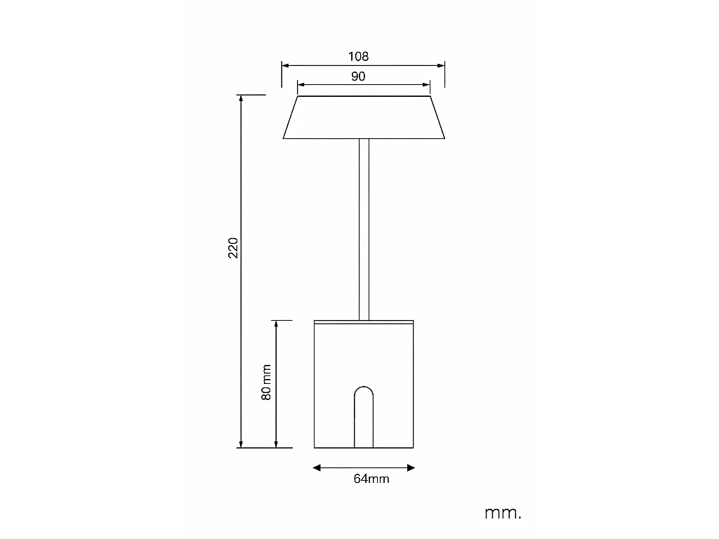 Lampe à Poser LED sans fil pour Extérieur Ula  Blanc