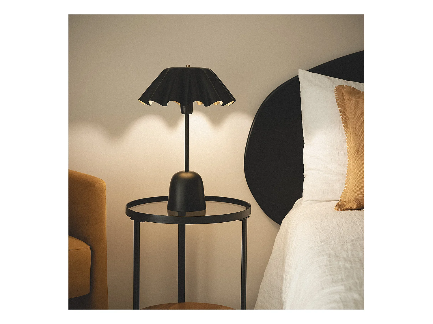 Lampe à Poser Métal Nallur Noir