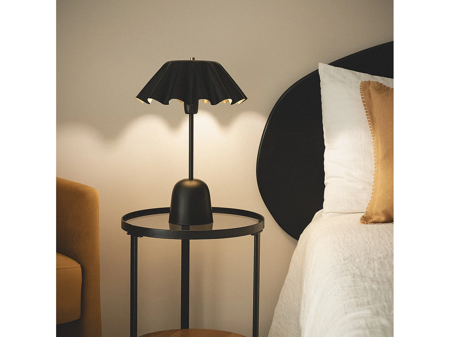 Lampada da Tavolo Metallo Nallur Nero