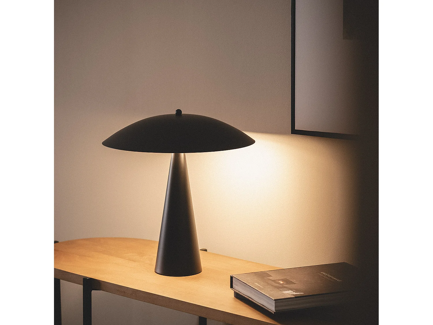 Lámpara de Mesa Metal Irmah Negro