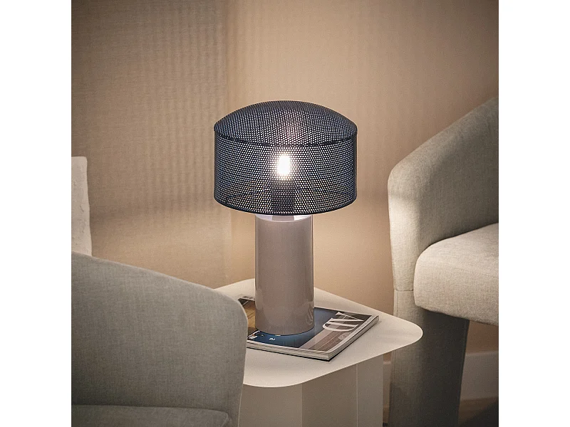 Lampe à Poser Métal Kondavil Bleu