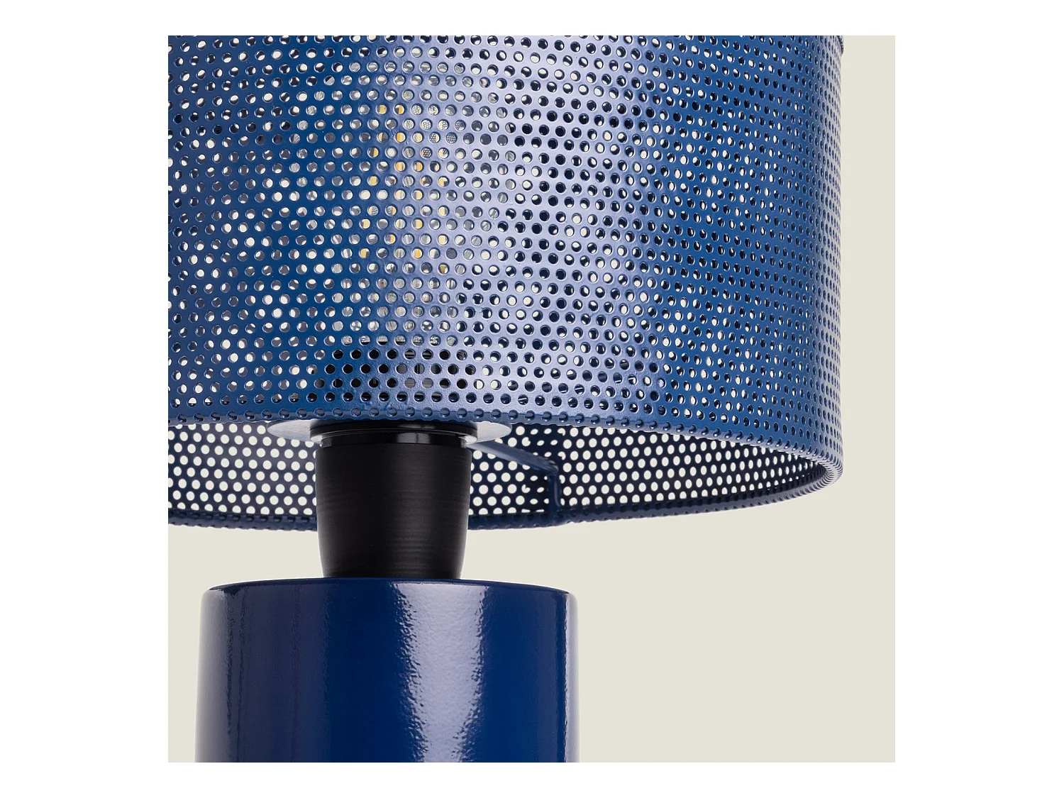 Lámpara de Mesa Metal Kondavil Azul