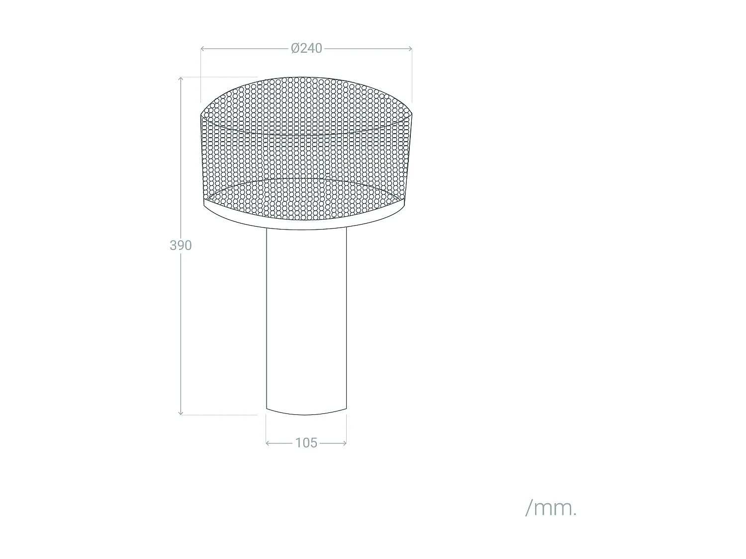 Lampe à Poser Métal Kondavil Bleu
