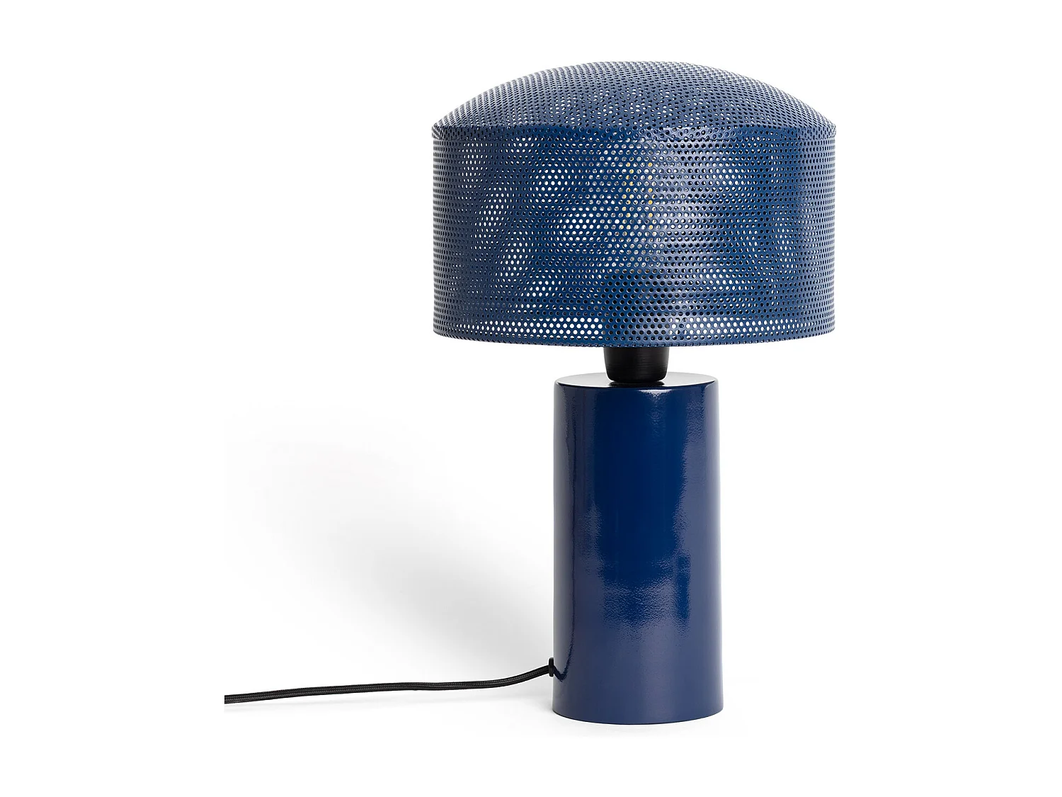 Lampada da Tavolo Metallo Kondavil Azzurro