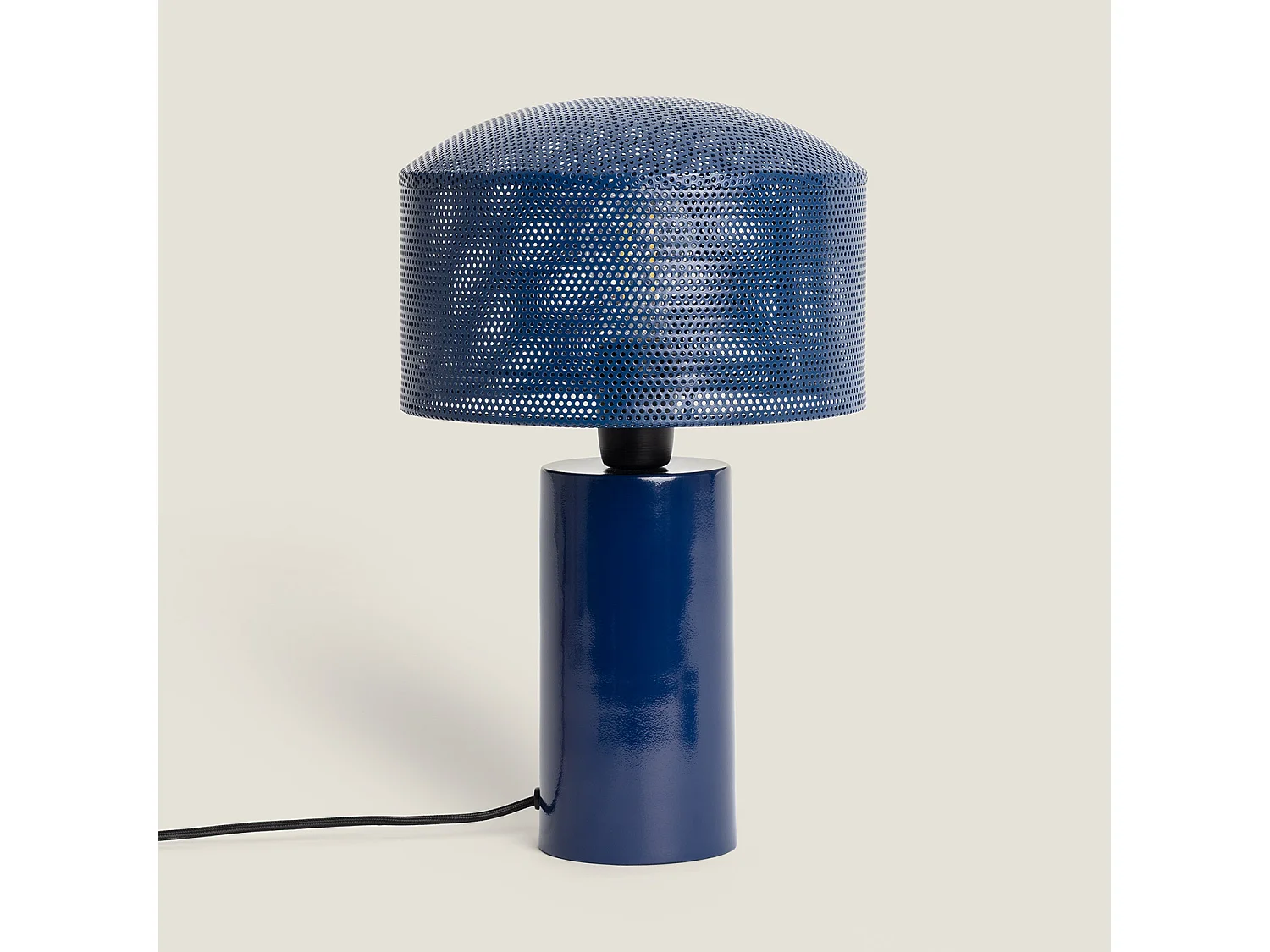 Lampada da Tavolo Metallo Kondavil Azzurro