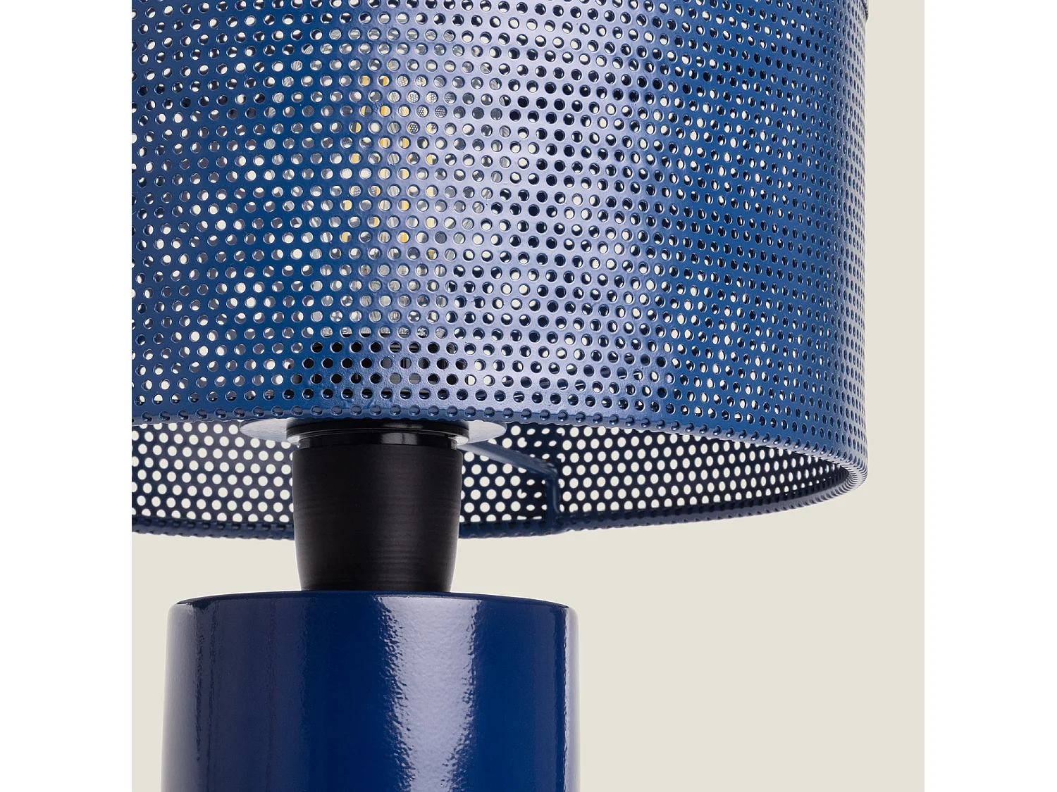 Lampada da Tavolo Metallo Kondavil Azzurro