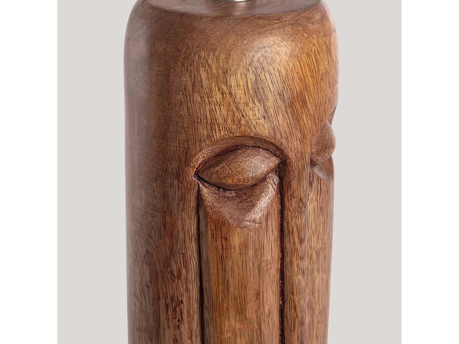 Lampada da Tavolo Legno Totem ILUZZIA Beige