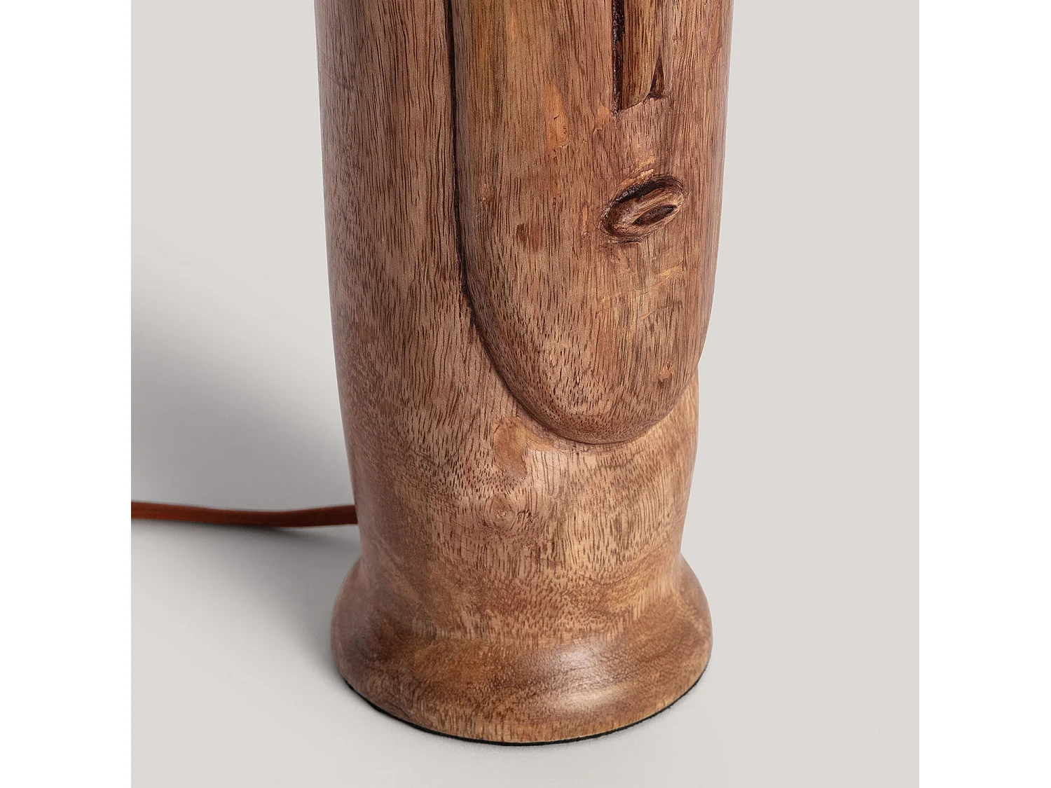 Lampada da Tavolo Legno Totem ILUZZIA Beige