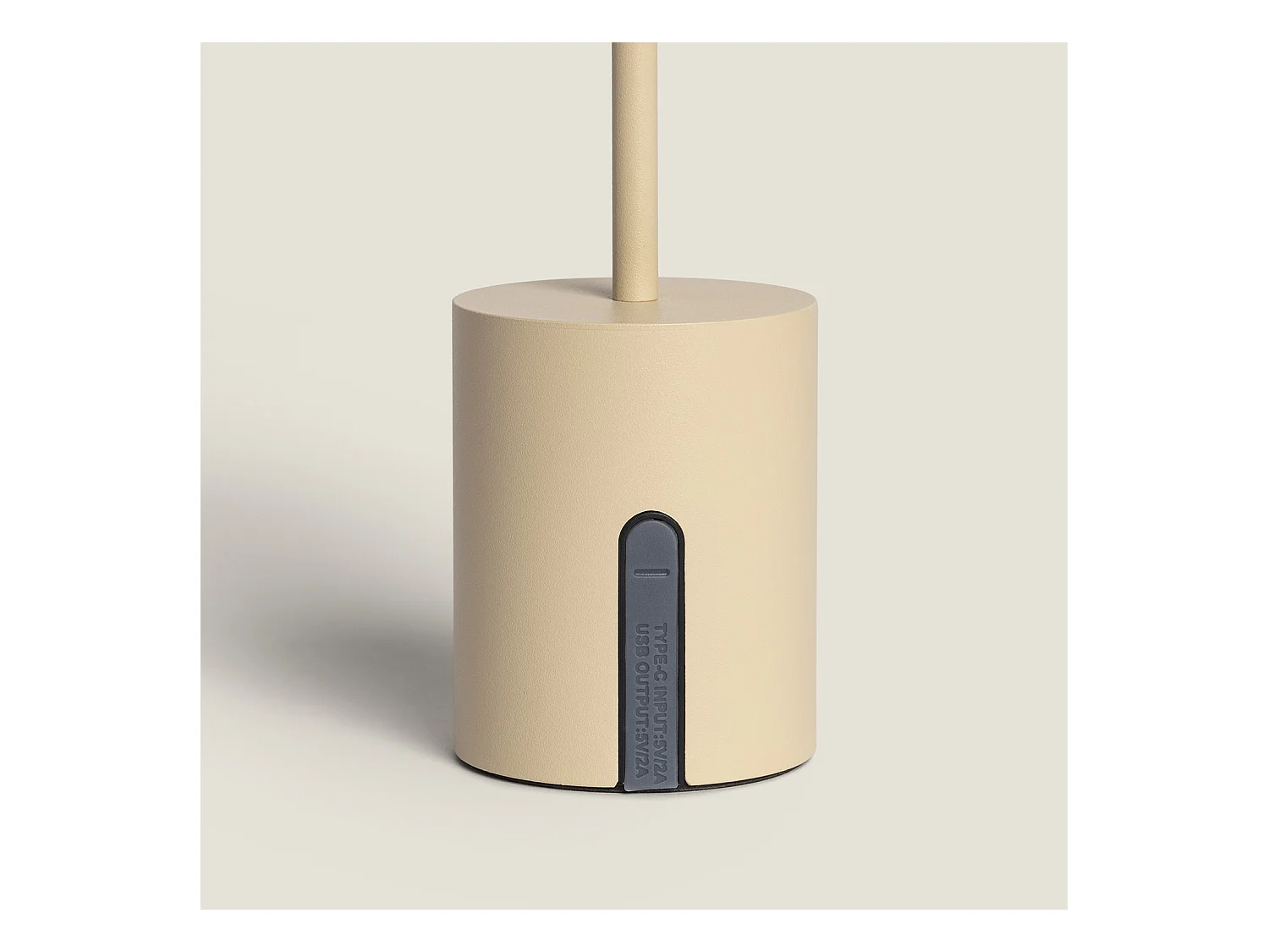 Lámpara de Mesa LED Metal Inalámbrica para Exterior Ula Beige