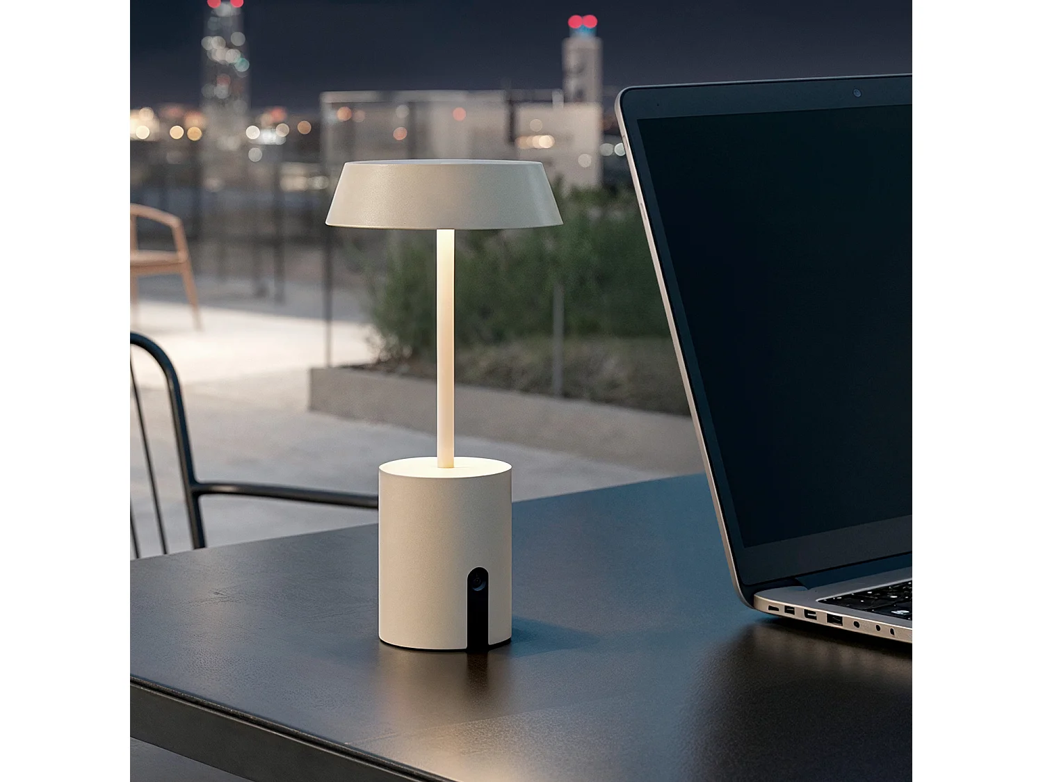 Lampe à Poser LED sans fil pour Extérieur Ula  Beige