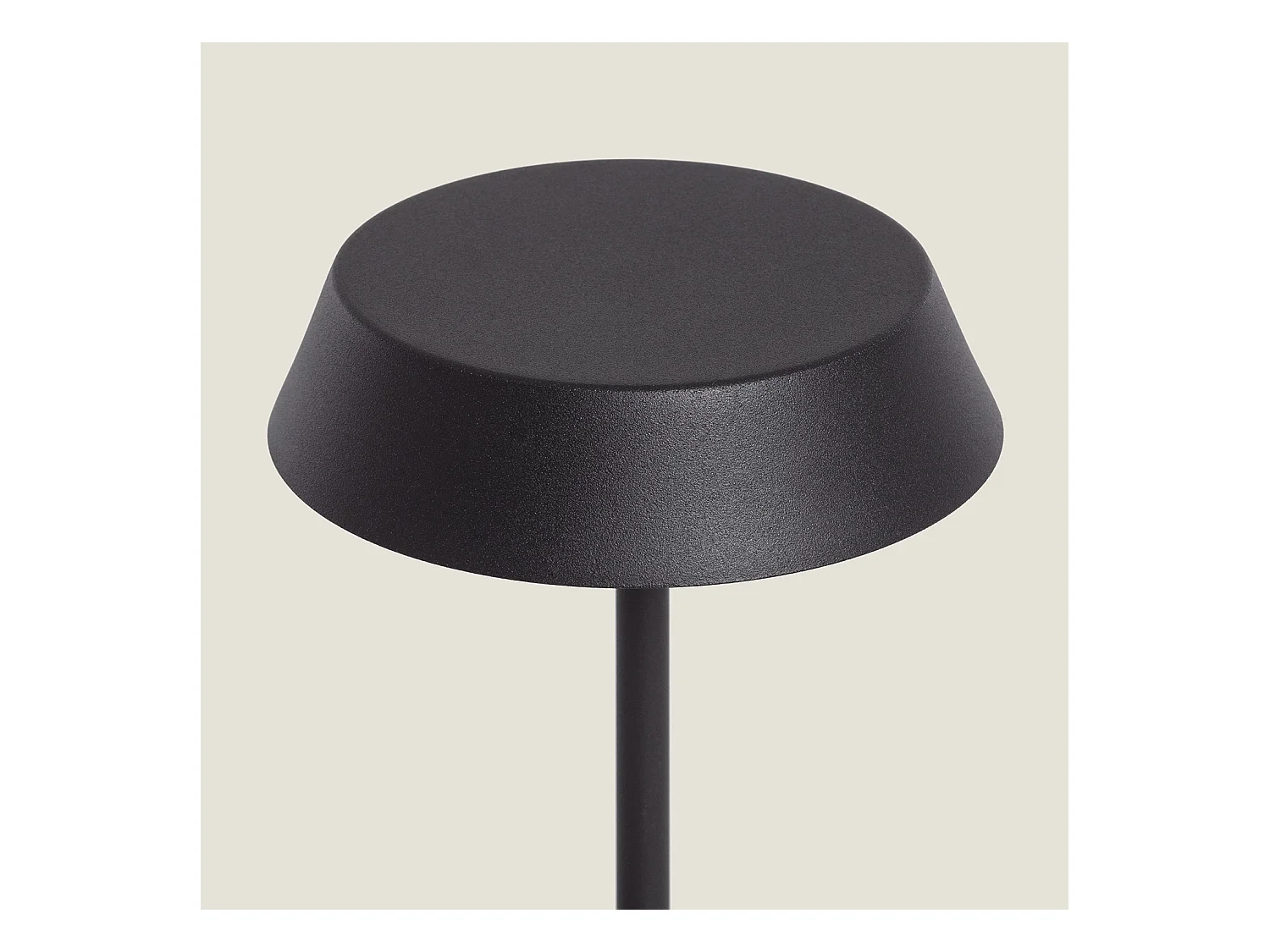 Lámpara de Mesa LED Metal Inalámbrica para Exterior Ula Negro