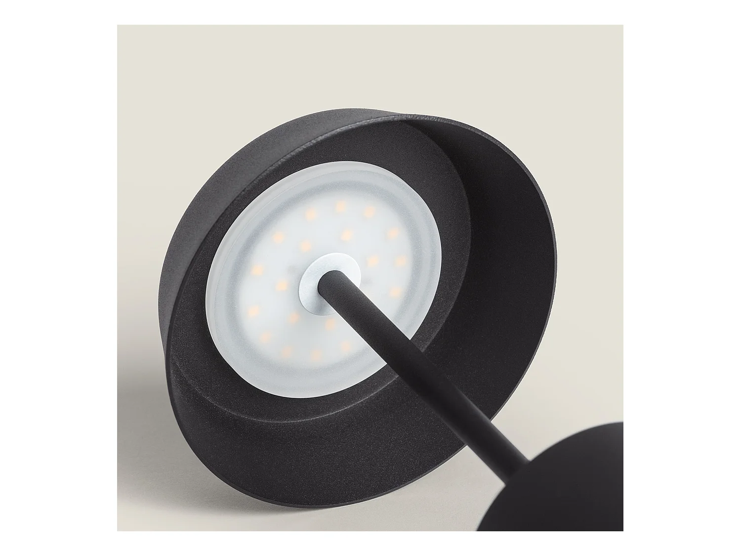 Lámpara de Mesa LED Metal Inalámbrica para Exterior Ula Negro