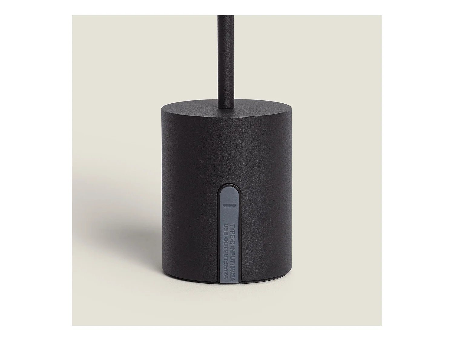 Lámpara de Mesa LED Metal Inalámbrica para Exterior Ula Negro