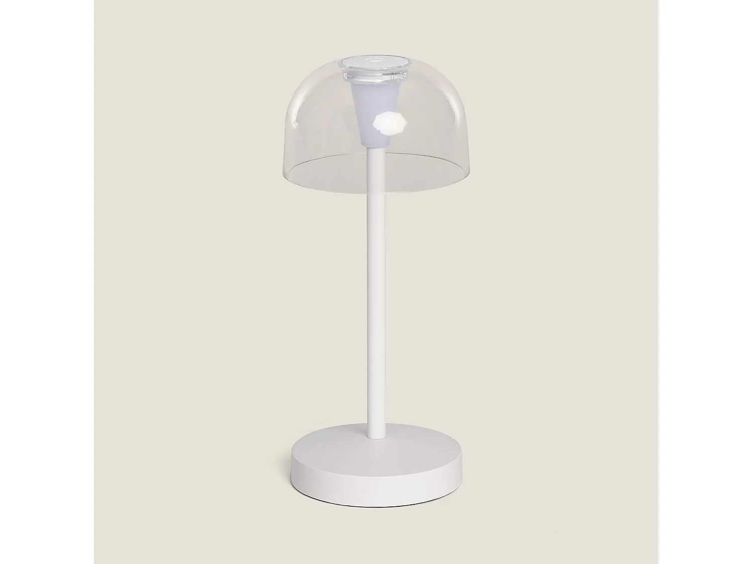 Lampe à Poser LED Portable pour Extérieur Métal avec Batterie Rechargeable Lendora Blanc