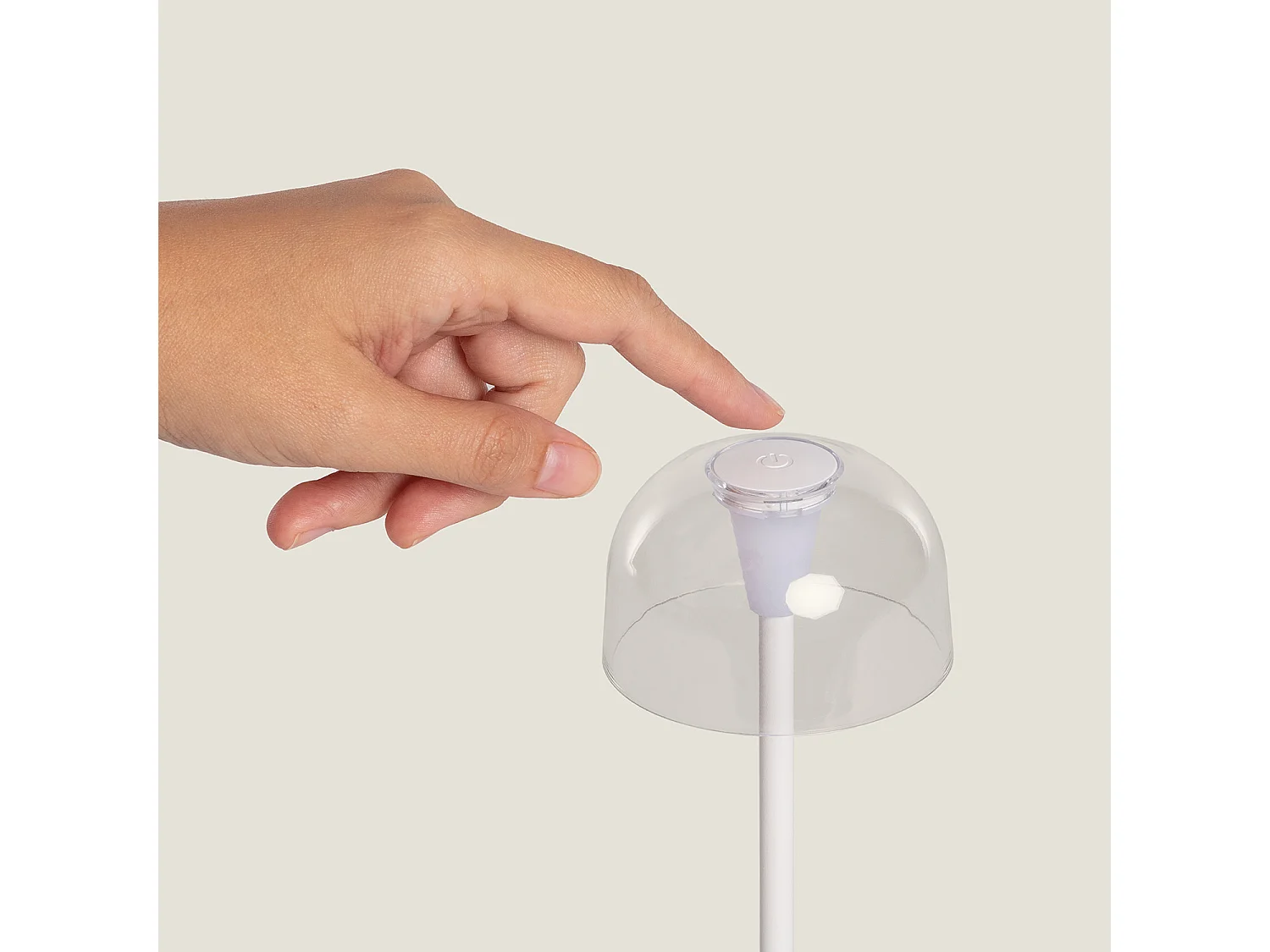 Lampe à Poser LED Portable pour Extérieur Métal avec Batterie Rechargeable Lendora Blanc