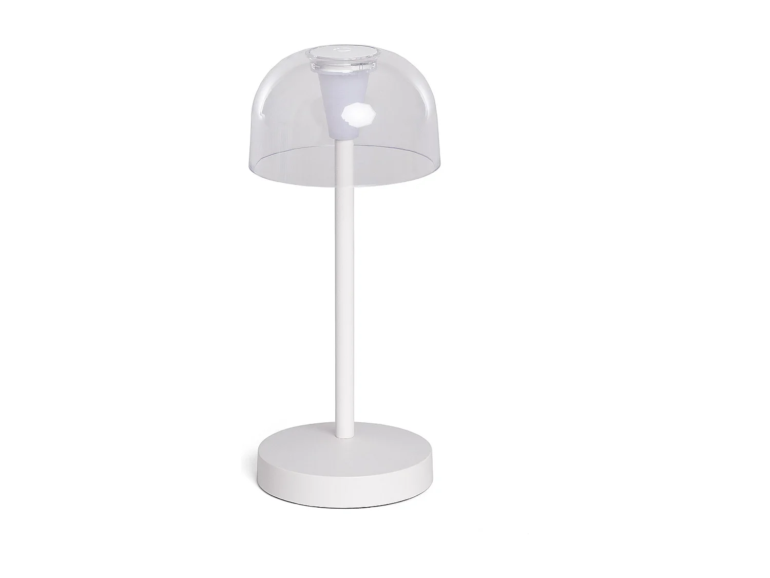 Lampe à Poser LED Portable pour Extérieur Métal avec Batterie Rechargeable Lendora Blanc