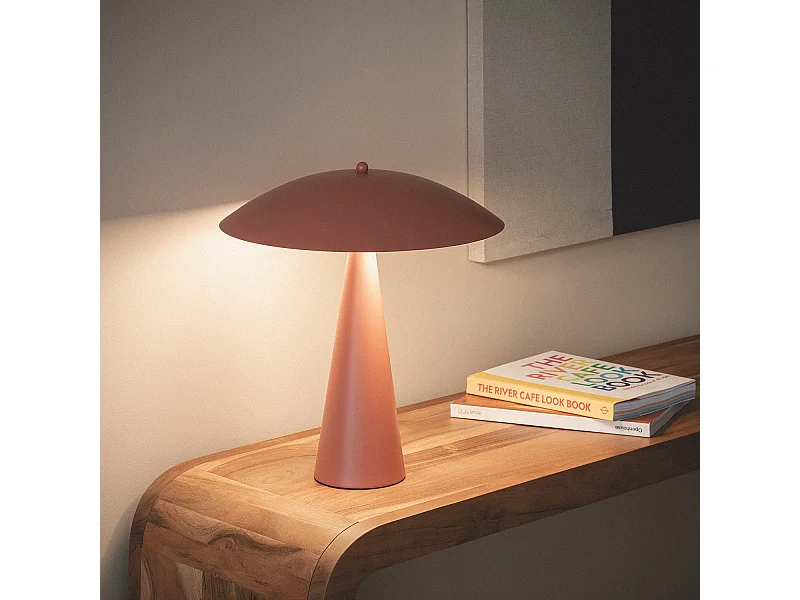 Lampada da Tavolo Metallo Irmah Terracotta