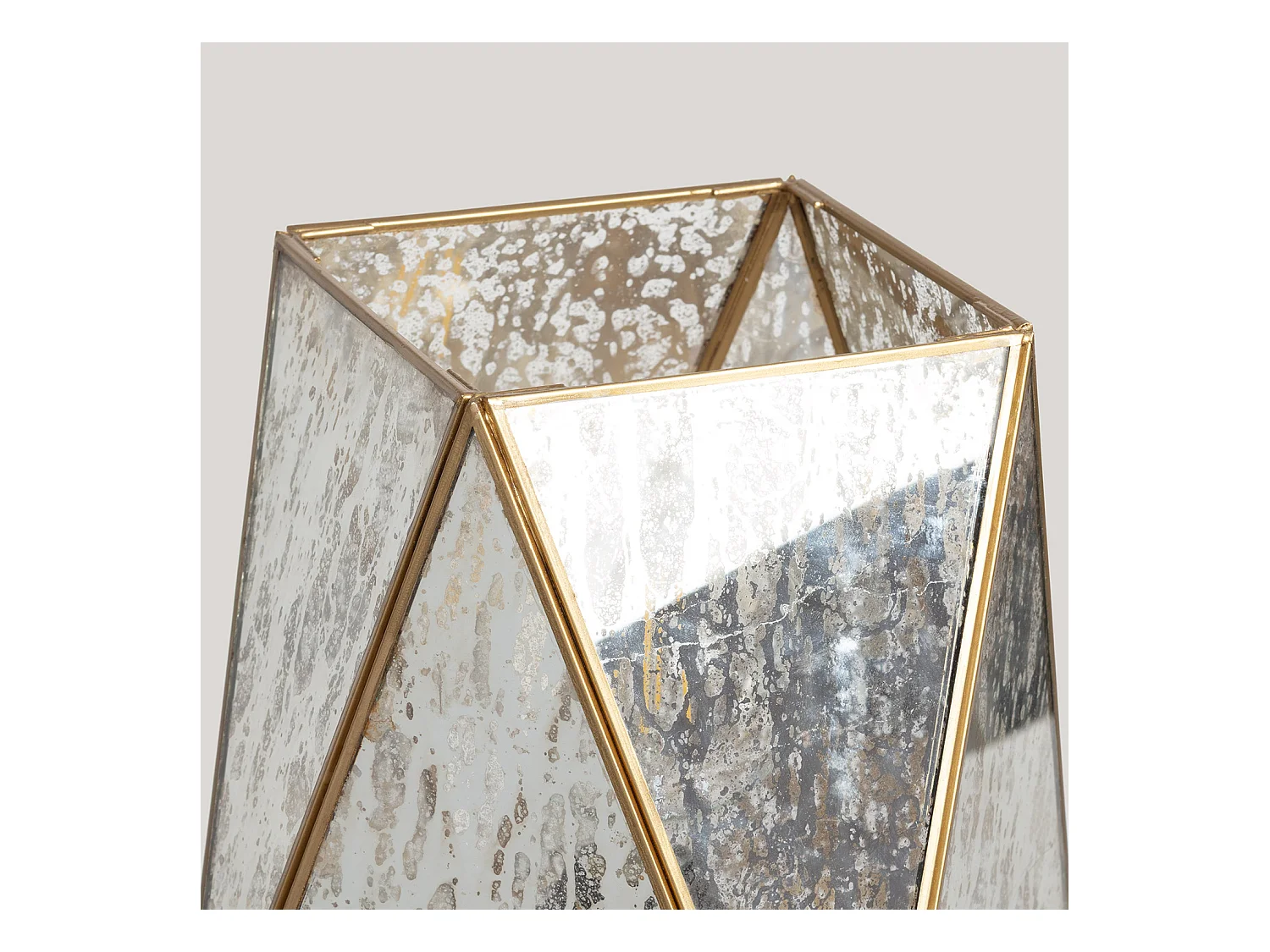 Lampe à Poser Métal et Verre Mattina Doré