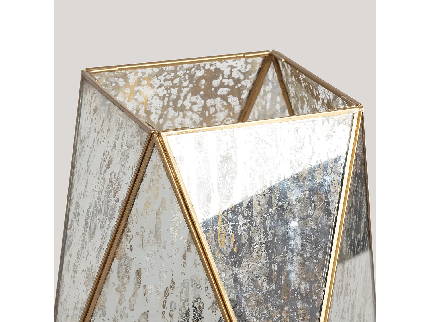 Lampe à Poser Métal et Verre Mattina Doré