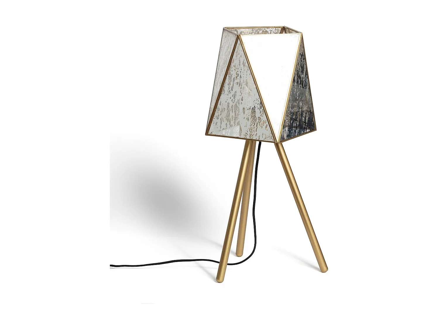 Lampe à Poser Métal et Verre Mattina Doré