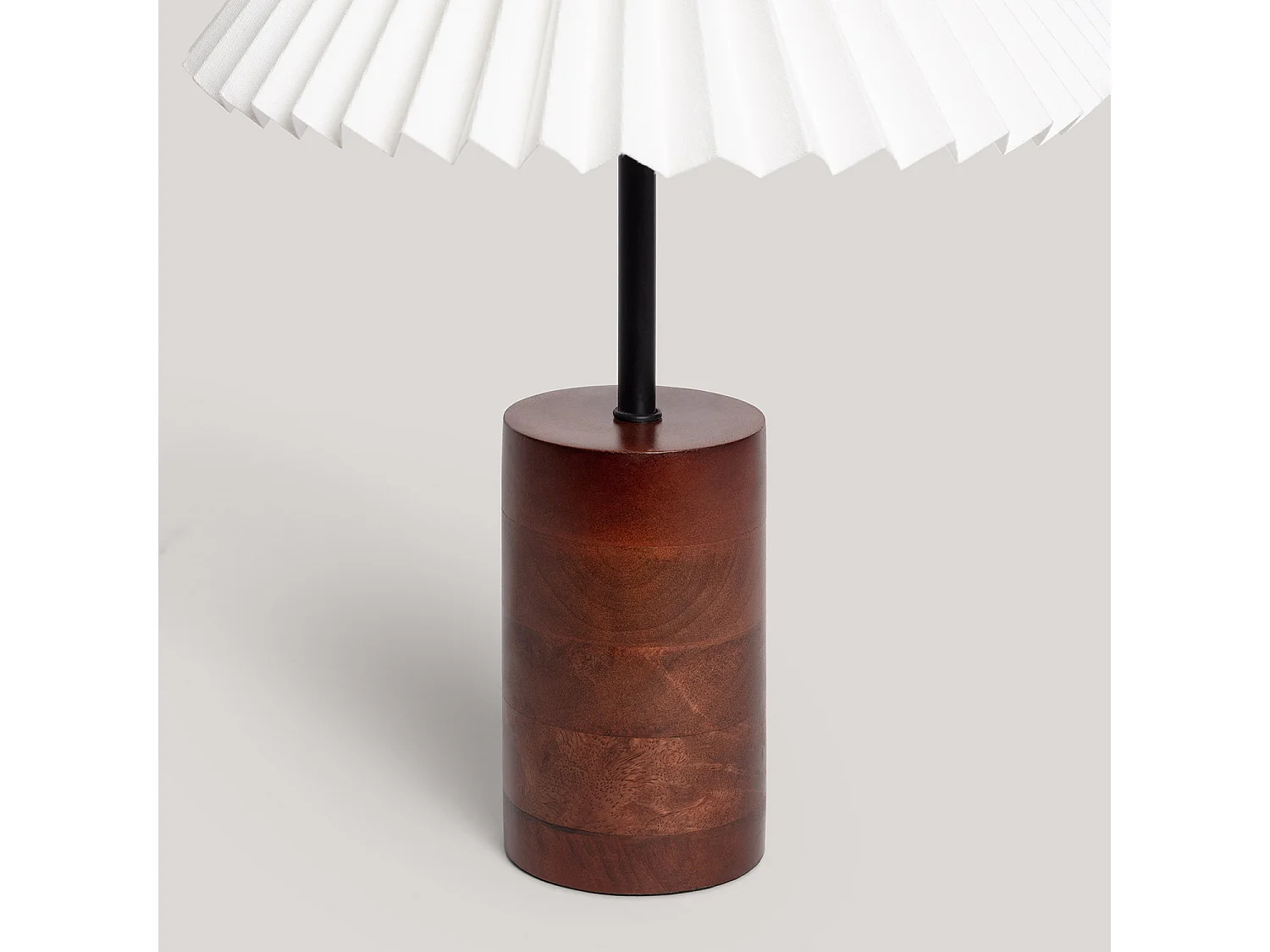 Lampe à Poser Bois Leonessa Blanc cassé