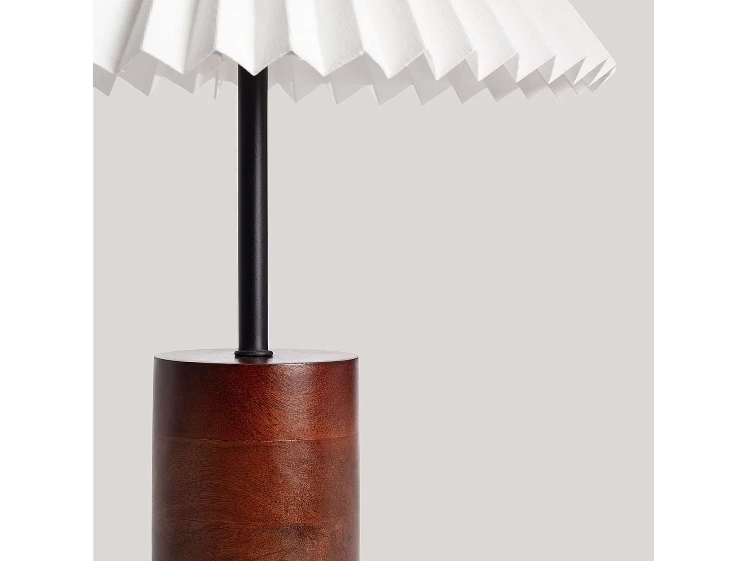 Lampada da Tavolo Legno Leonessa ILUZZIA Bianco Rotto