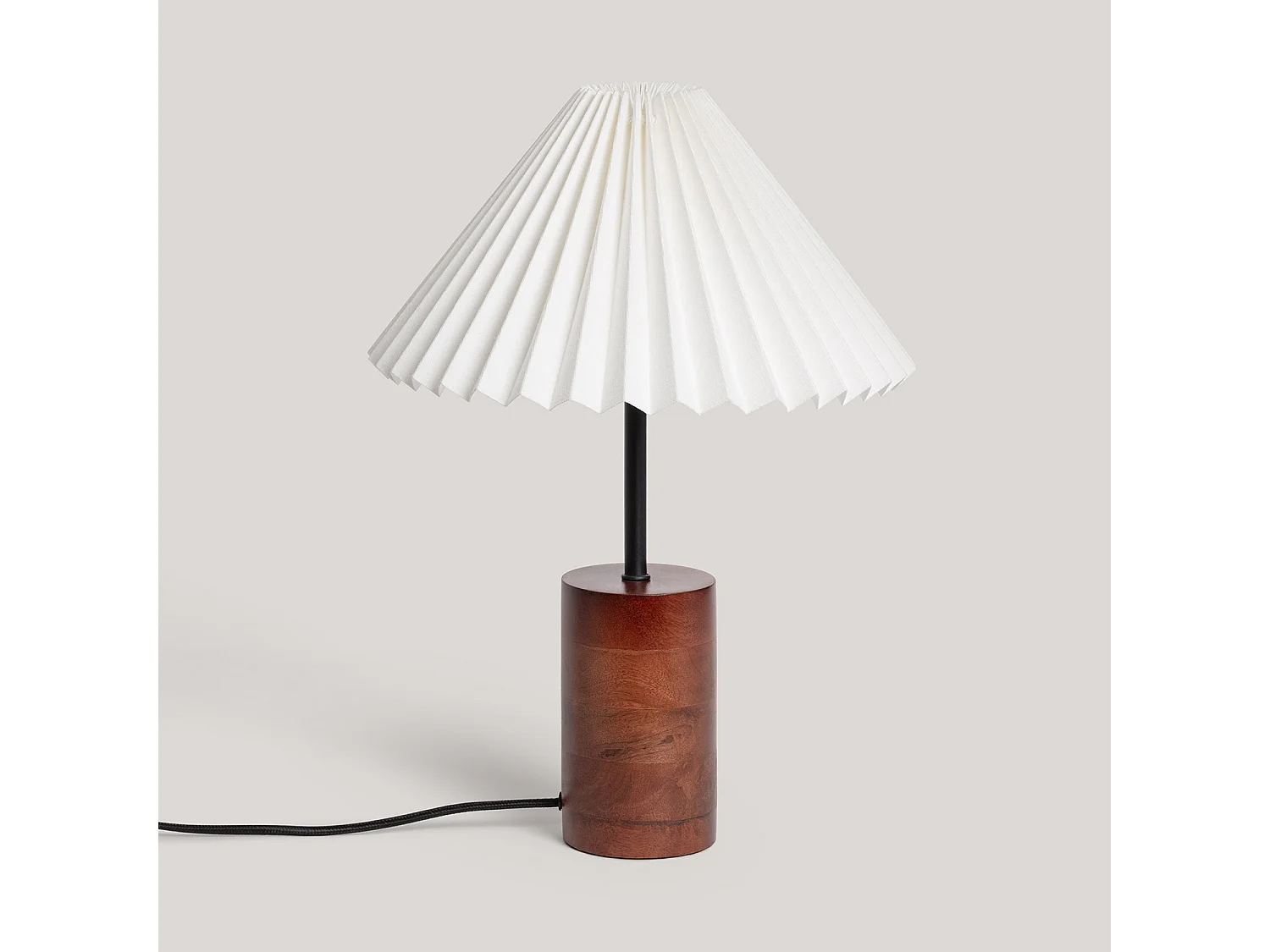 Lampada da Tavolo Legno Leonessa ILUZZIA Bianco Rotto