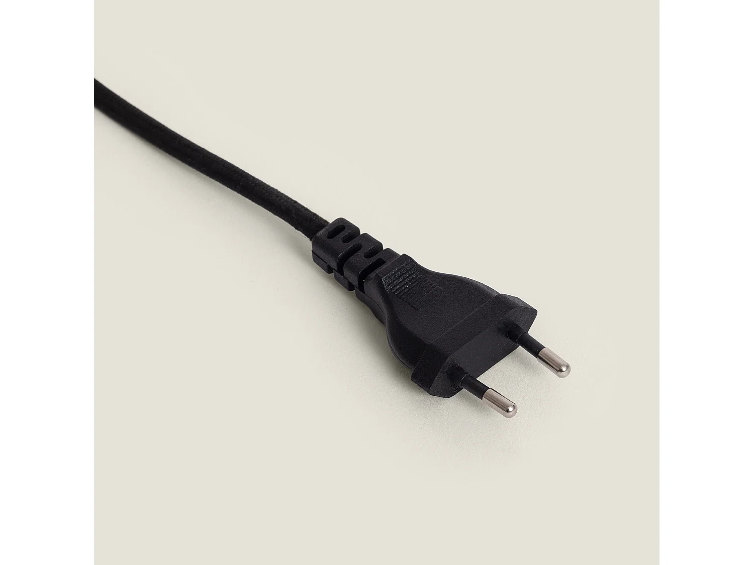 Lampe à Poser Métal et Tissu avec Port USB et Interrupteur Tactile Malena Noir