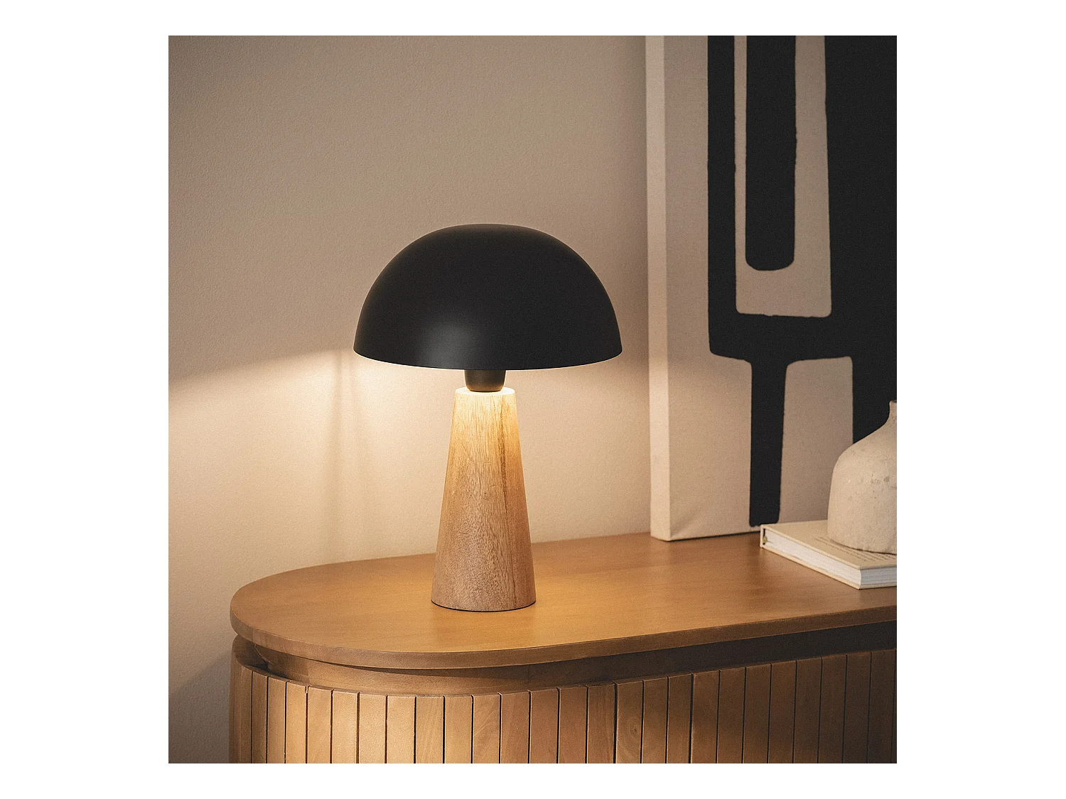 Lampe à Poser Métal Kuttala Noir
