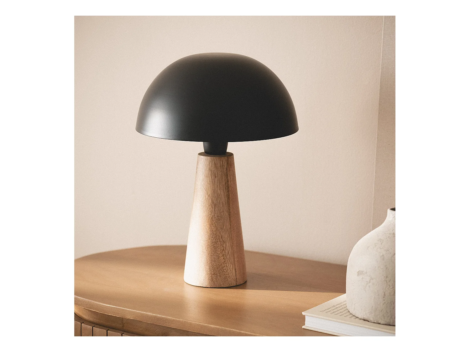 Lampe à Poser Métal Kuttala Noir