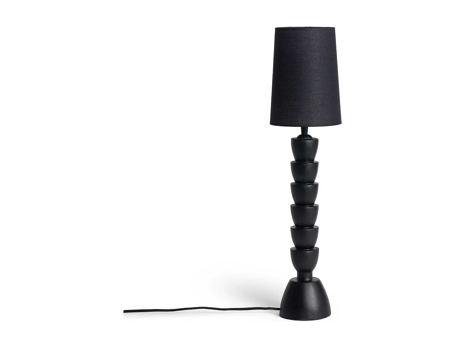 Lampe à Poser Résine Darian Noir