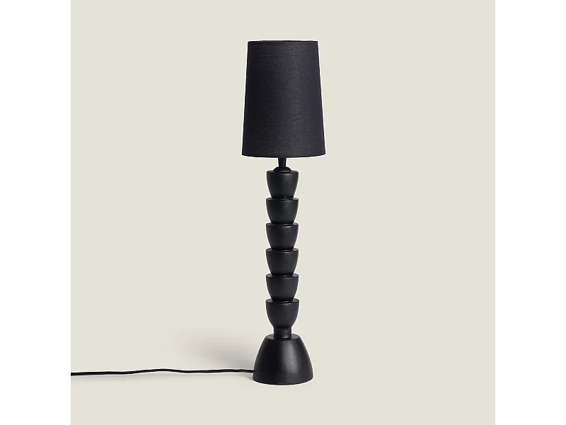 Lampe à Poser Résine Darian Noir