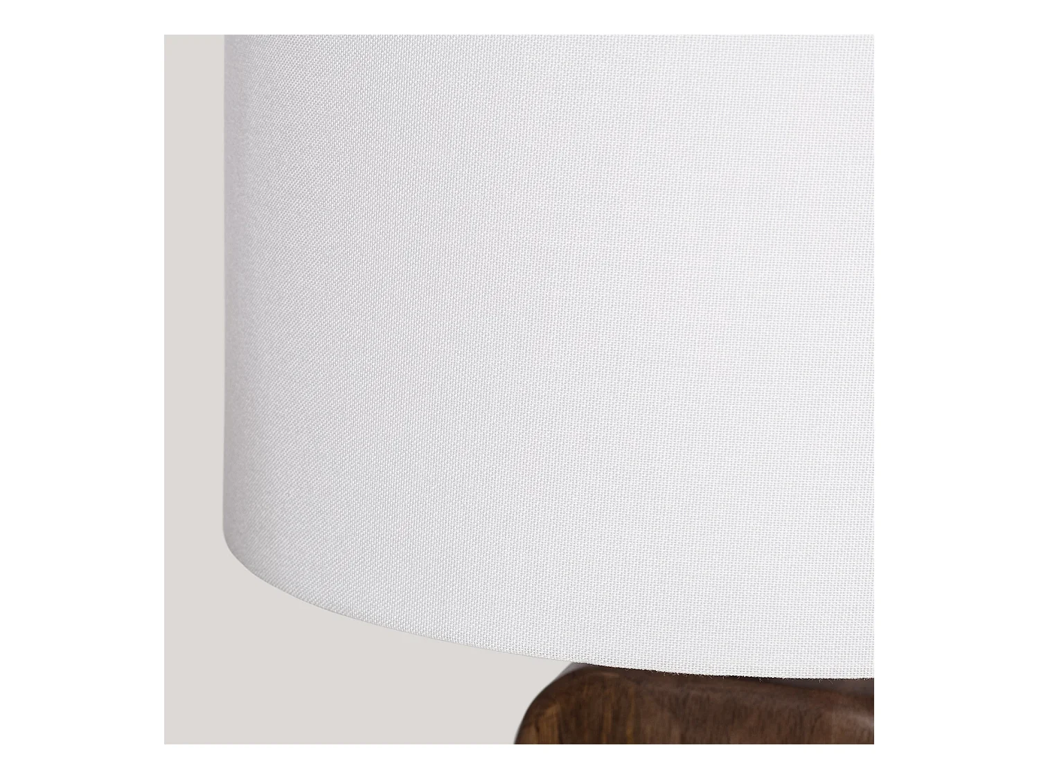 Lampe à Poser Bois Ishana ILUZZIA Blanc