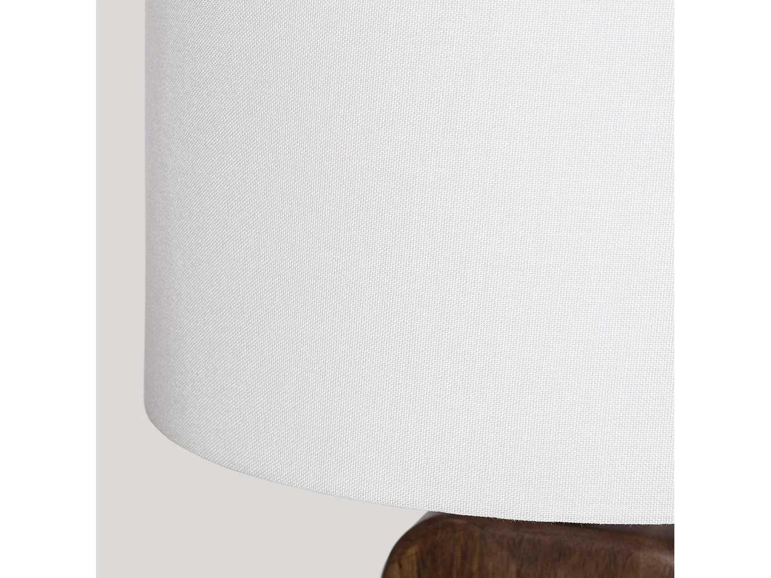 Lampada da Tavolo Legno Ishana ILUZZIA Bianco