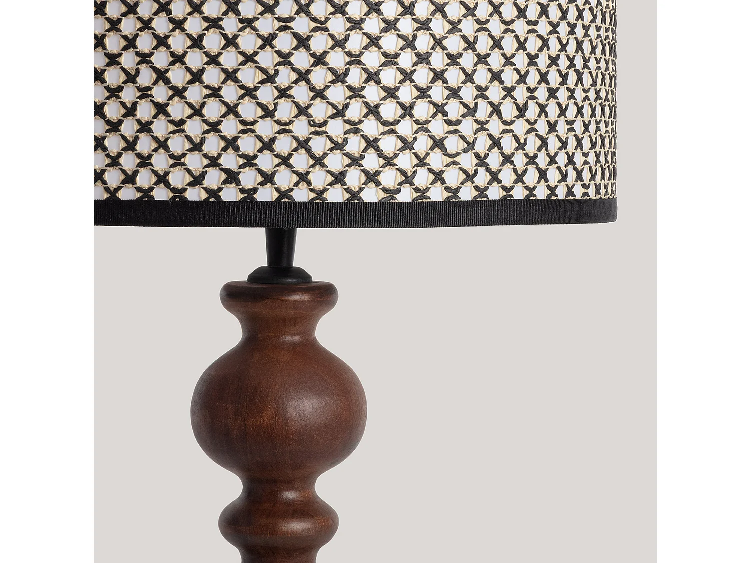 Lampe à Poser Bois Stuvan Noir