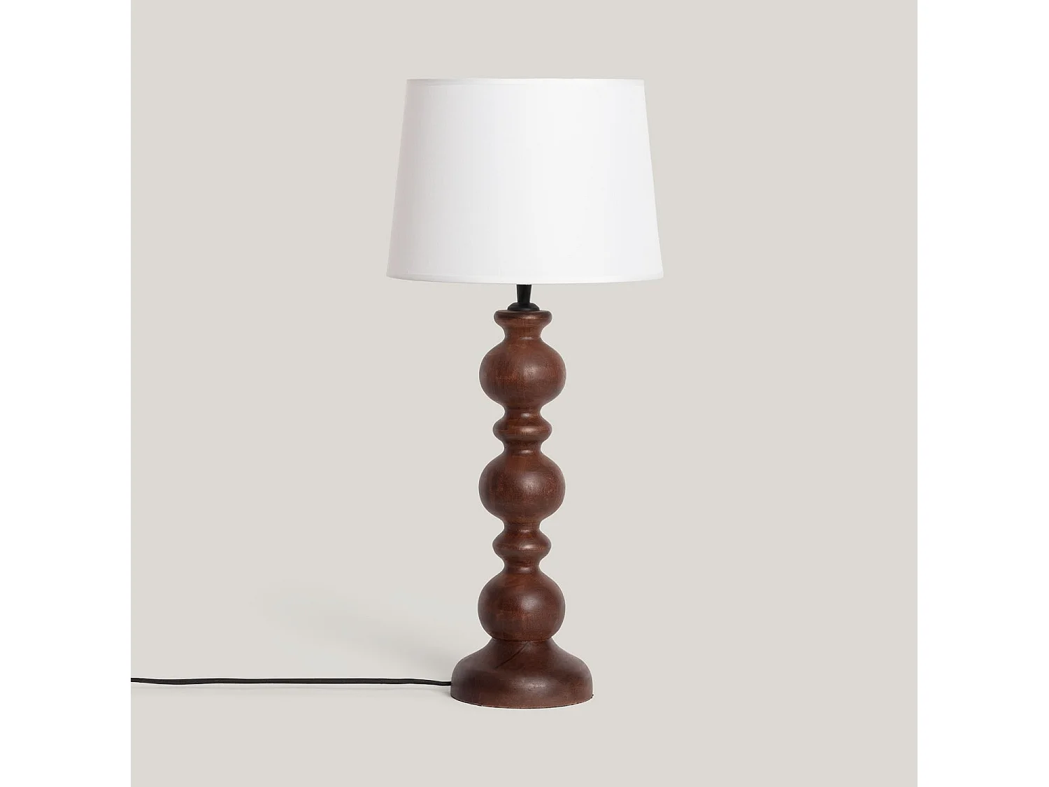 Lampe à Poser Bois Stuvan Noir
