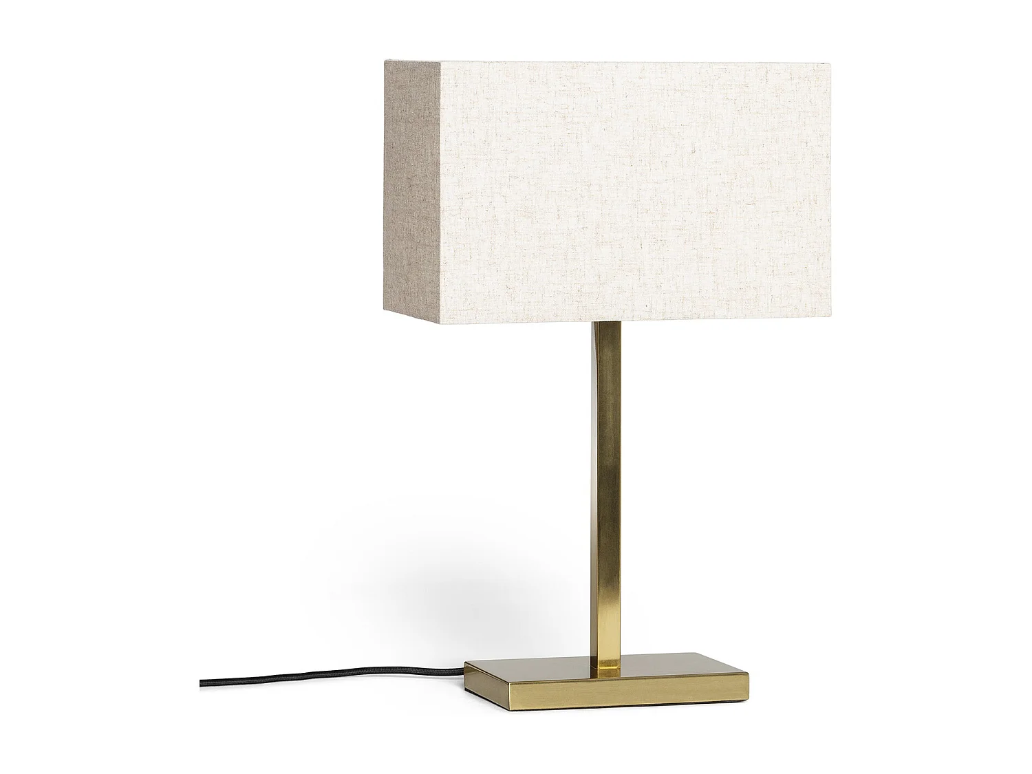 Lampe à Poser Métal et Tissu avec Port USB et Interrupteur Tactile Katie Doré